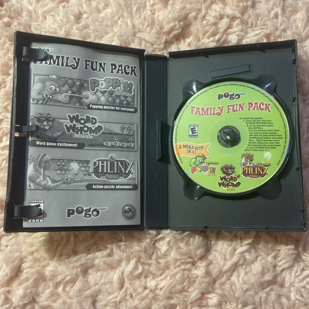 Pogo Family Fun Pack: Vintage Game Poppit! / Word Whomp / Phlinx To Go 2006